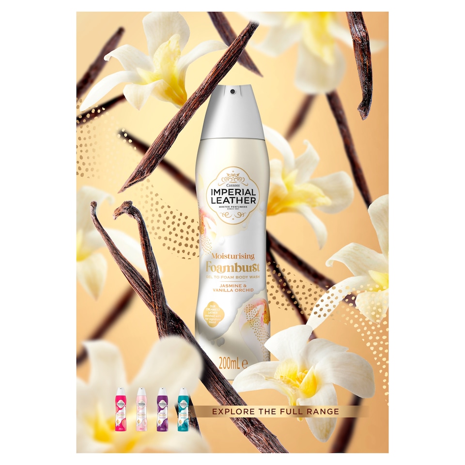 image 1 of Imperial Leather Jasmine & Vanilla Foamburst 200Ml