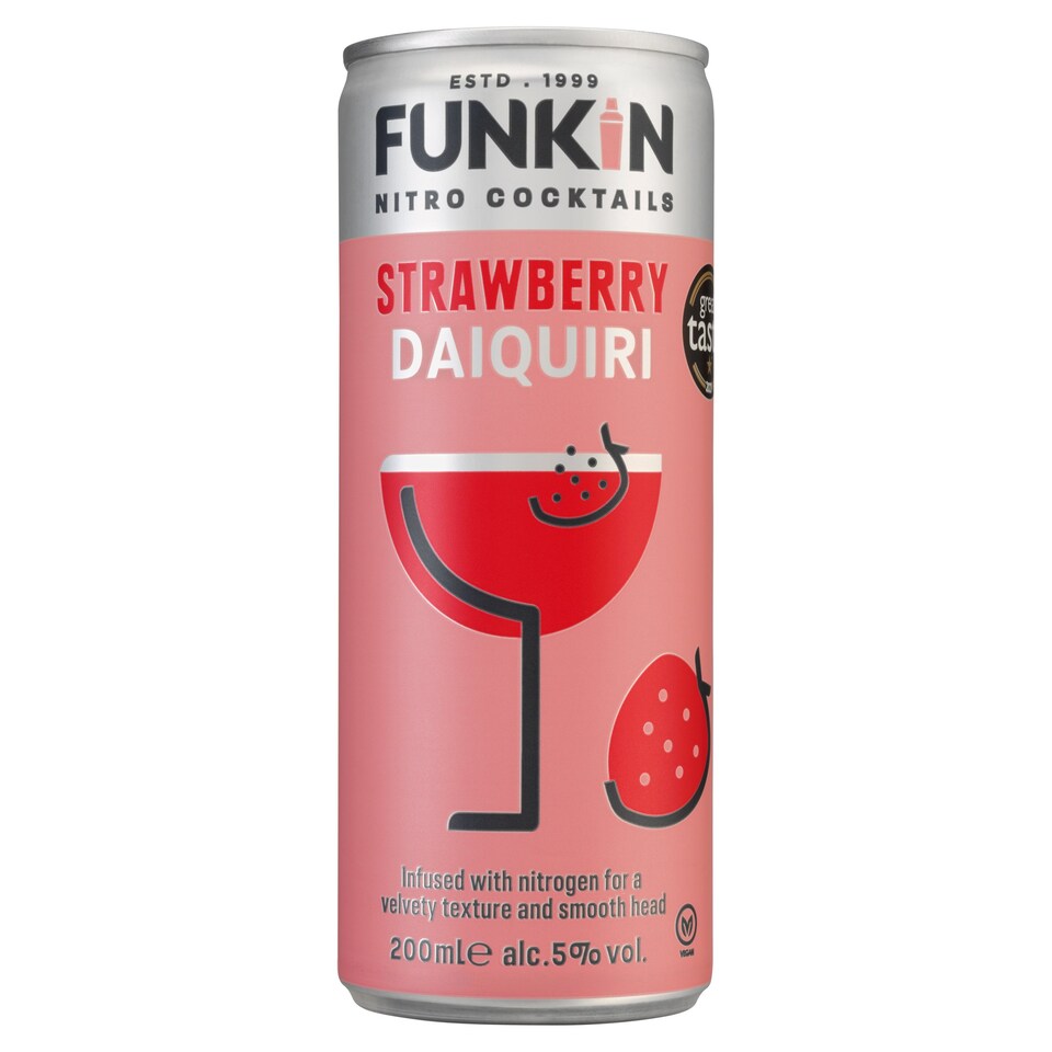 Funkin Nitro Cocktails Strawberry Daiquiri 200ml Tesco Groceries
