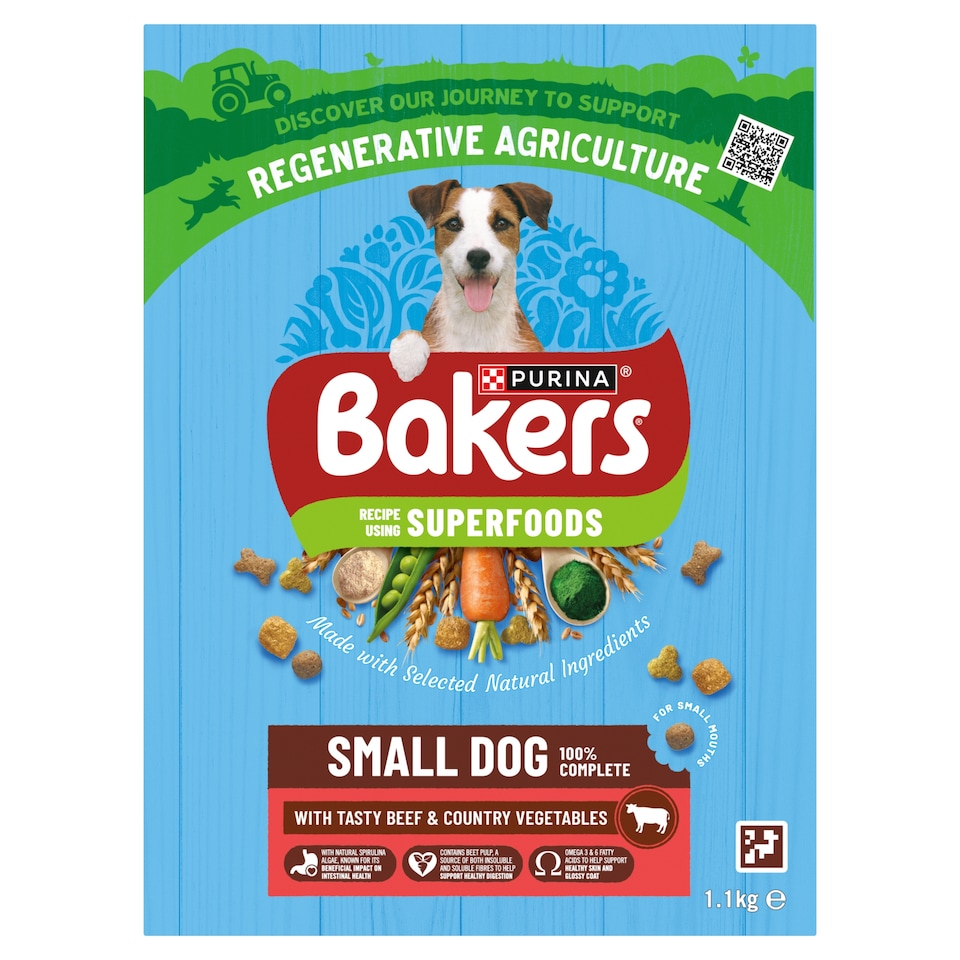 image 1 of Bakers Small Dog Food Beef & Vegetables 1.1Kg