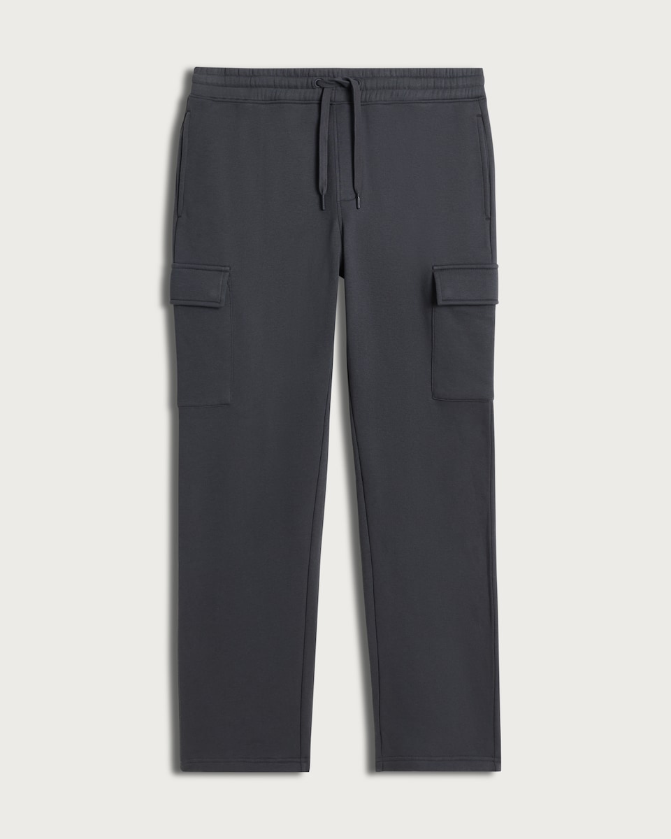 image 1 of F&F Active EVERYHOUR Straight Leg Drawstring Cargo Joggers in Grey