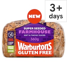 Warburtons Gluten Free Super Seeded Farmhouse Loaf
