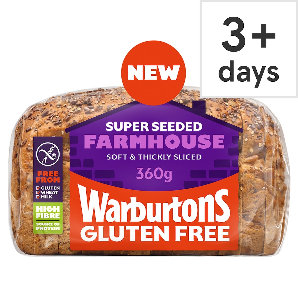 Warburtons Gluten Free Super Seeded Farmhouse 360g