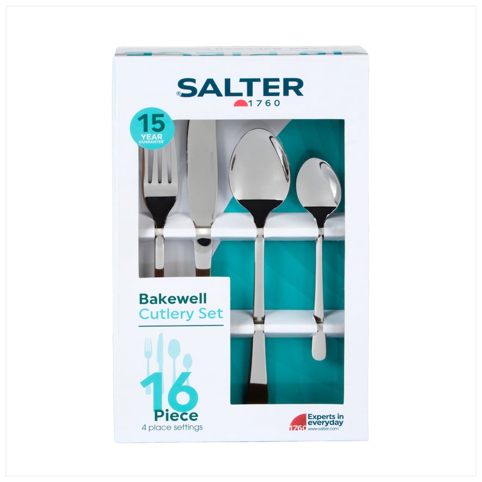 image 1 of Salter Bakewell 16 Piece Cutlery Set
