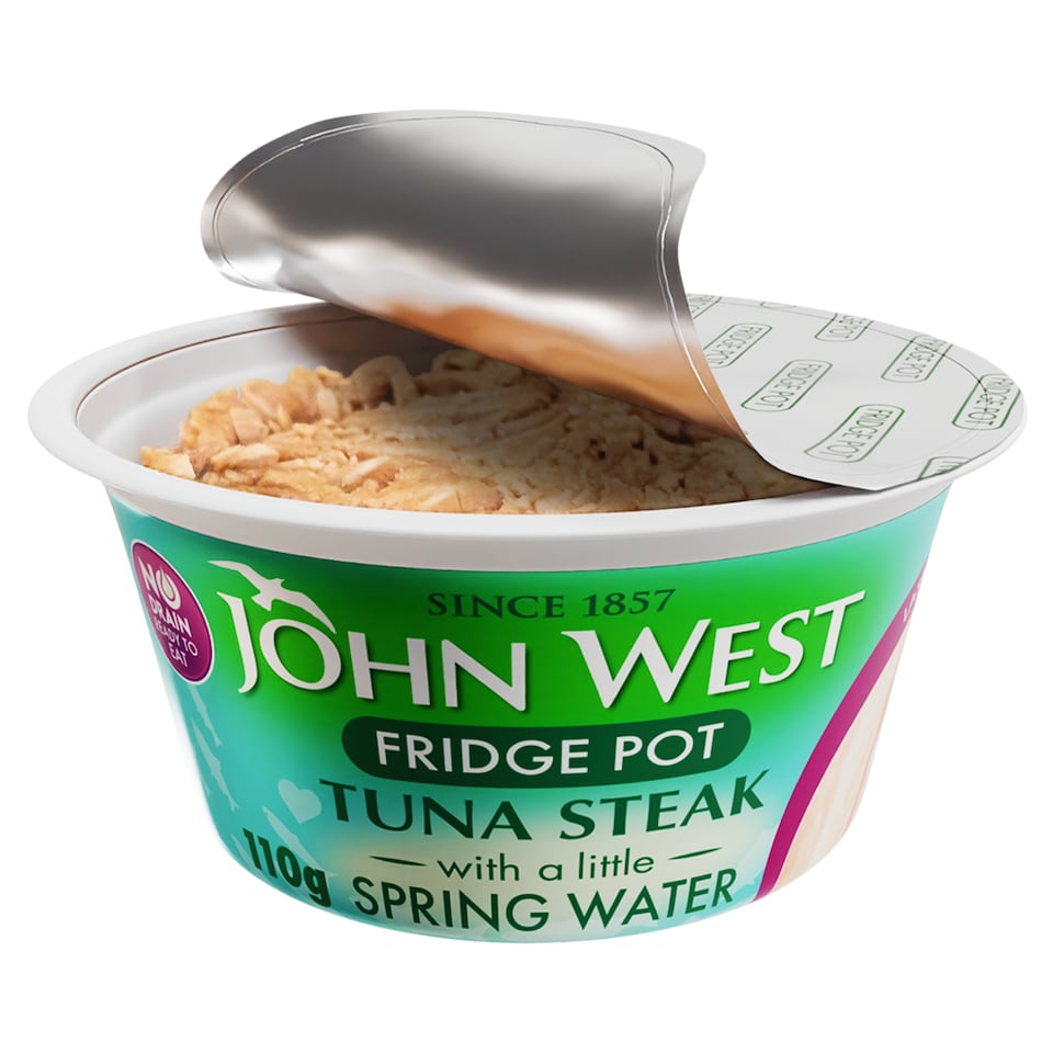 image 1 of John West No Drain Fridge Pot Tuna Steak with a Little Spring Water 110g