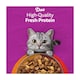 image 4 of WHISKAS 1+ Complete Dry Cat Food DUO Meaty Combos 1.9kg