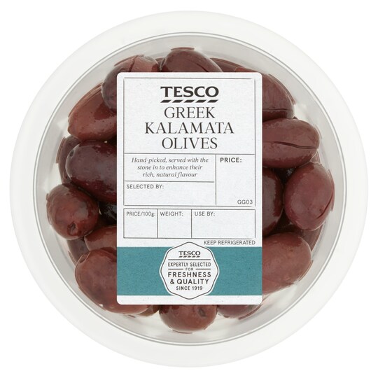 Tesco Greek Kalamata Olives 150G Tesco Groceries