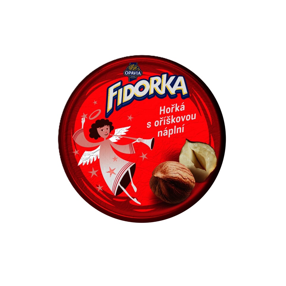 obrázok 1 z Opavia Fidorka Horká s orieškovou náplňou červená 30 g