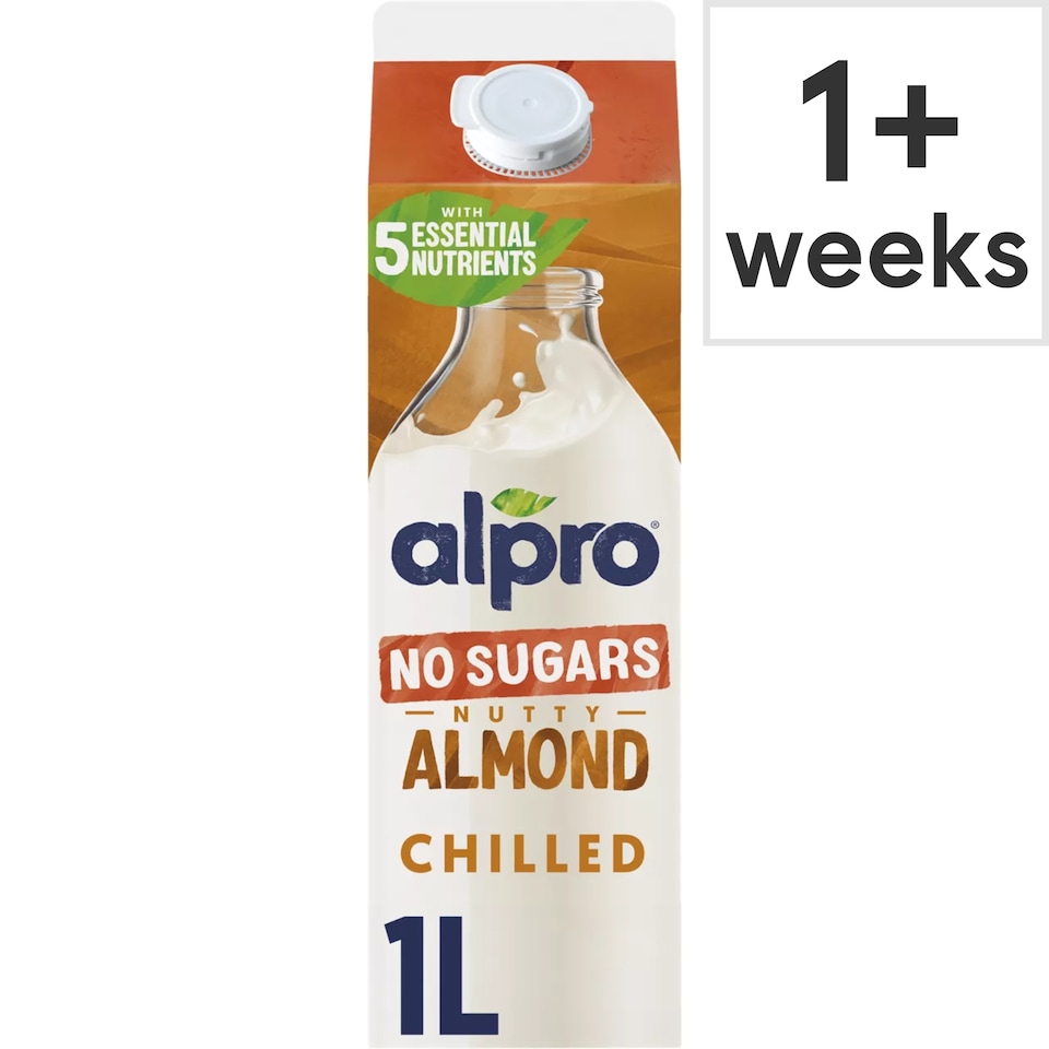 image 1 of Alpro Almond No Sugar Chilled Dairy Free Drink 1L