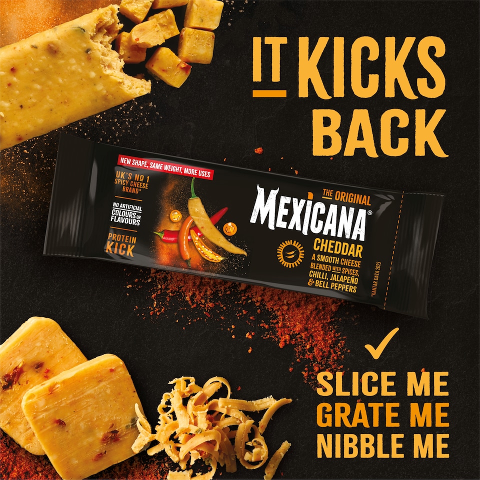 image 1 of Mexicana The Original Spicy Cheddar Cheese Bar 185g