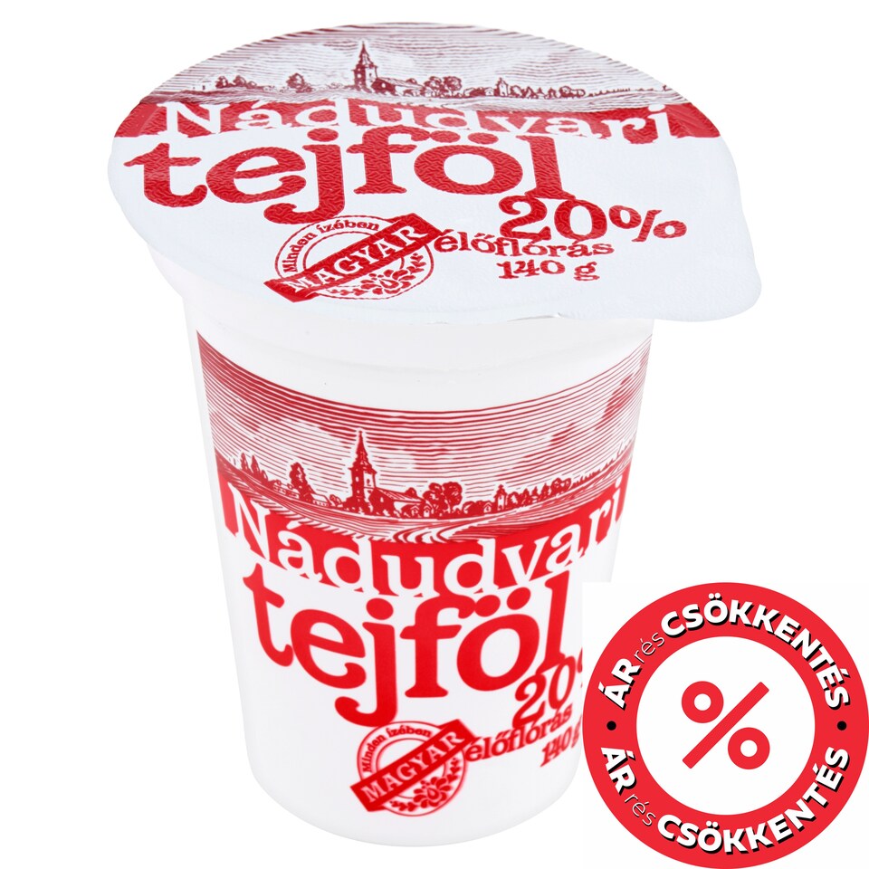 Nádudvari élőflórás tejföl 20% 140 g