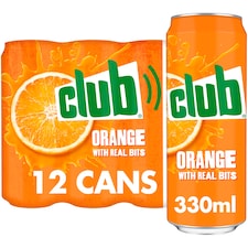 Club Orange Soft Drink 12 x 330ml