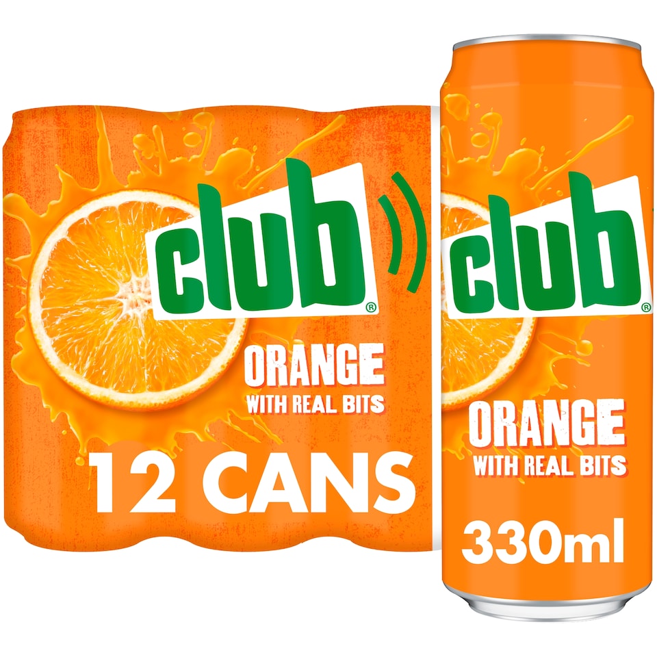 image 1 of Club Orange Cans 12 x 330ml