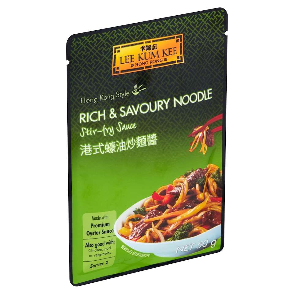 Obrázek 1 pro produkt Lee Kum Kee Stir-Fry omáčka na nudle v hongkongském stylu 50g