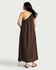 image 3 of F&F One Shoulder Maxi Dress in Brown