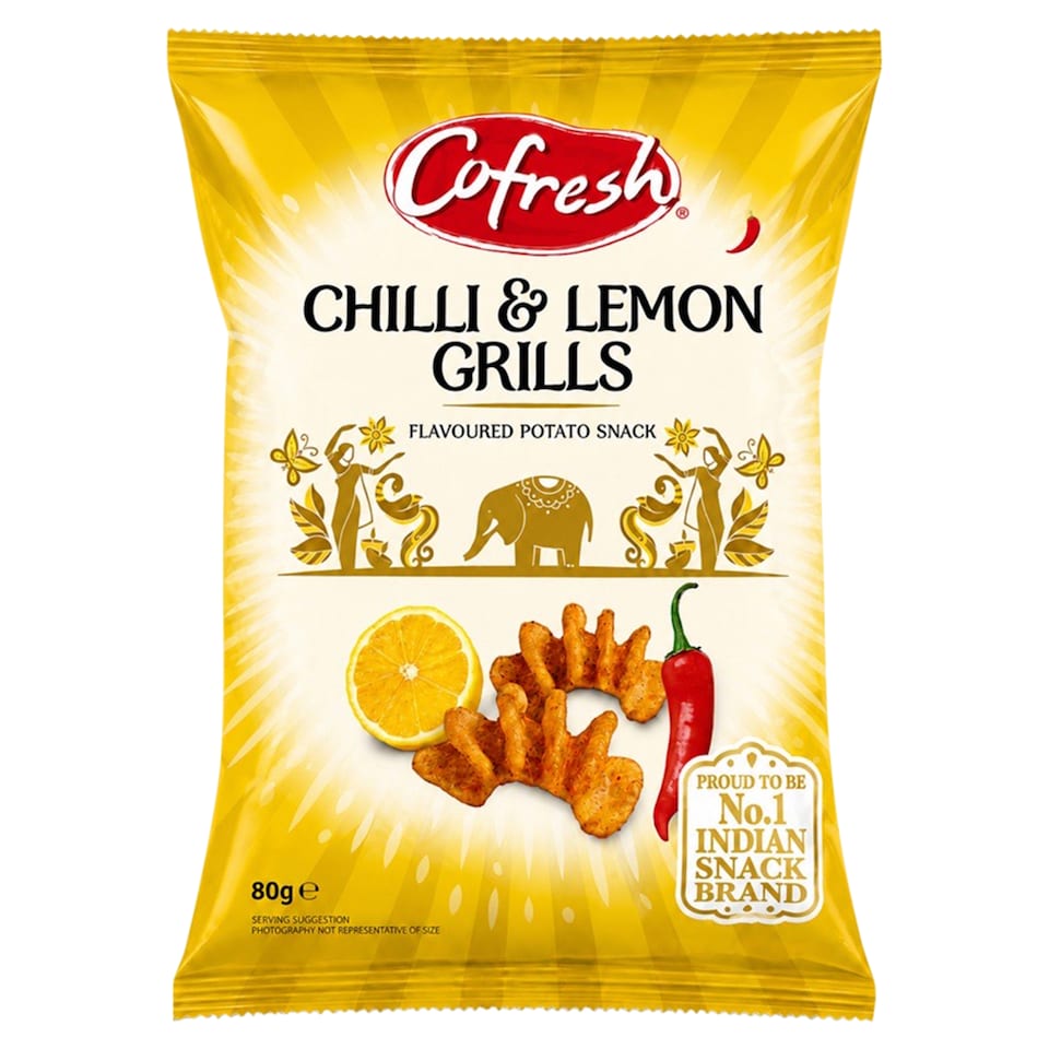 Cofresh Chilli & Lemon Flavour Potato Grills 80G