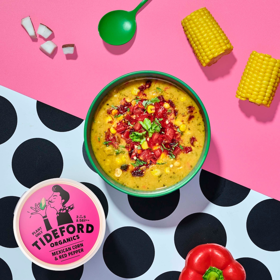 image 1 of Tideford Organics Mexican Corn & Red Pepper Soup 560g