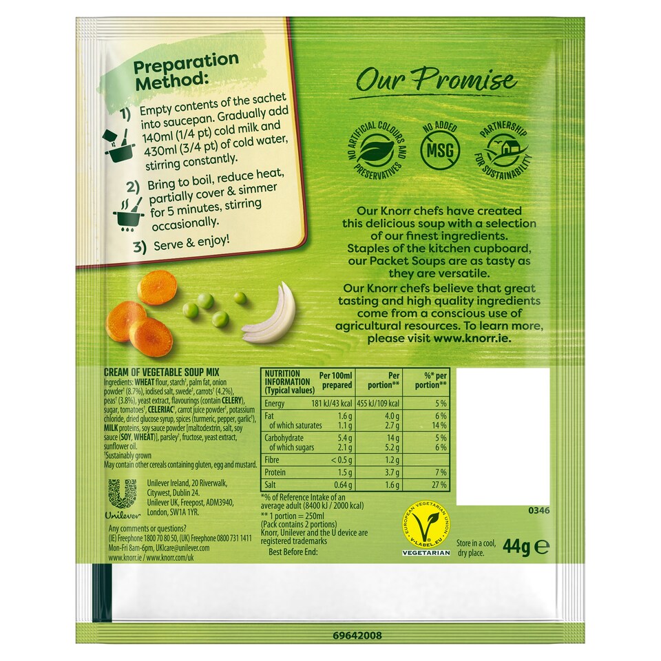 image 1 of Knorr Cream Of Vegetable Soup 44G