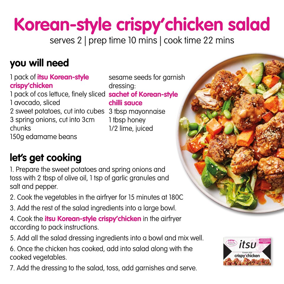 image 1 of itsu Korean style crispy chicken 340g