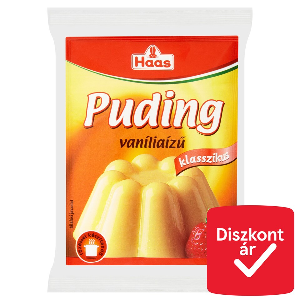Haas Klasszikus vaníliaízű pudingpor 3 x 40 g