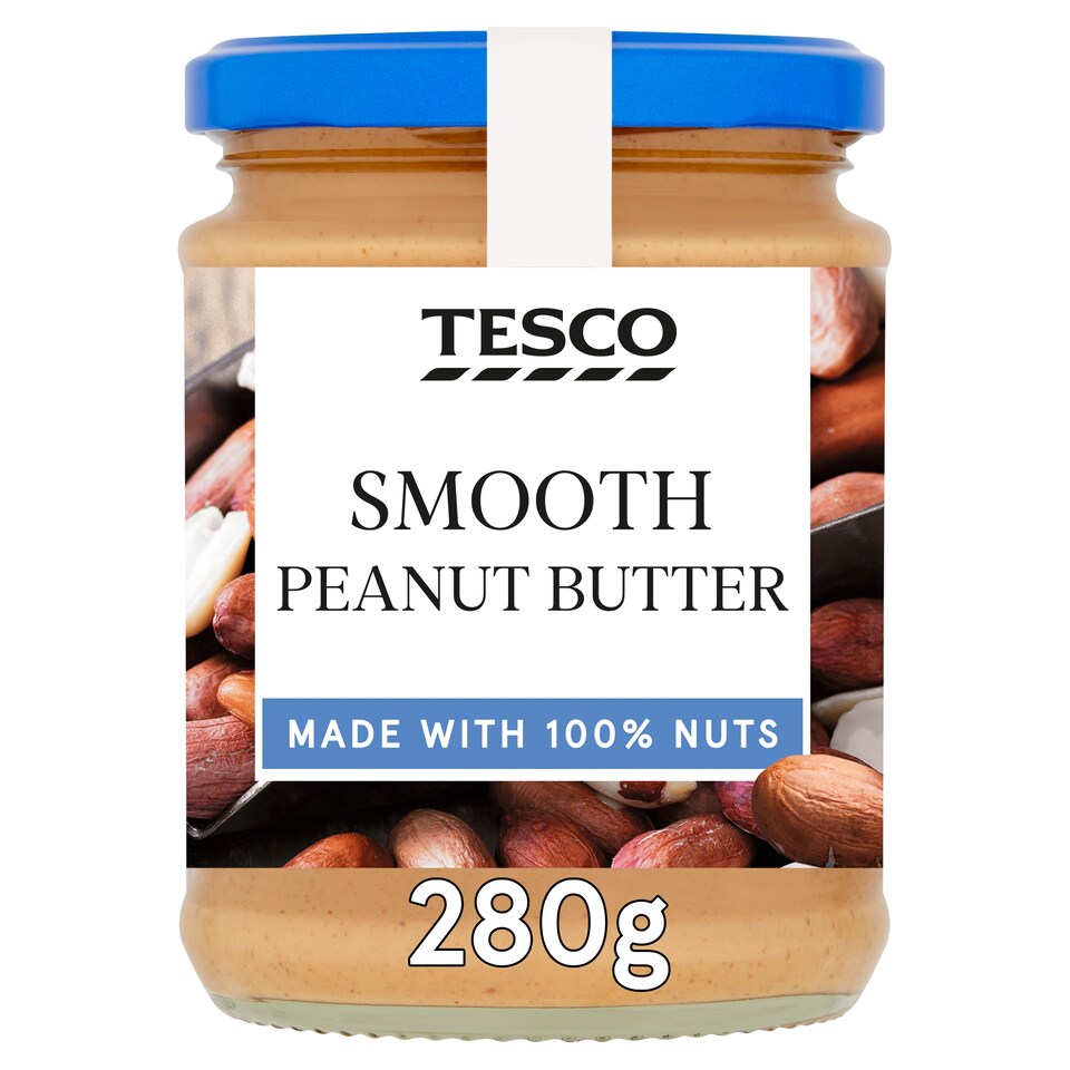 Tesco 100% Smooth Peaunt Butter 280G