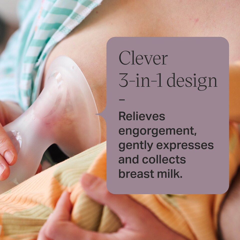 image 1 of Tommee Tippee Silicone Manual Breast Pump