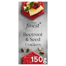 Tesco Finest Beetroot & Seed Crackers 150G