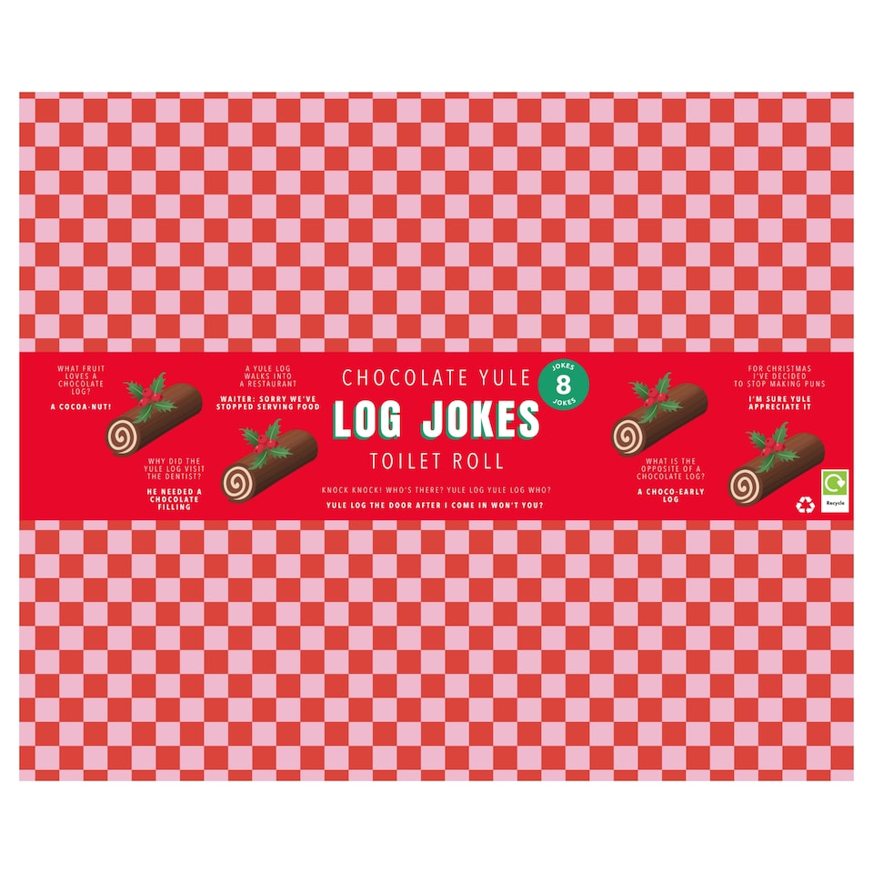 image 1 of Global Gizmos Chocolate Yule Log Jokes Toilet Roll 