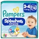 image 1 of Pampers Splashers Baby Shark Size 3-4 Swim Nappies 12 Pack