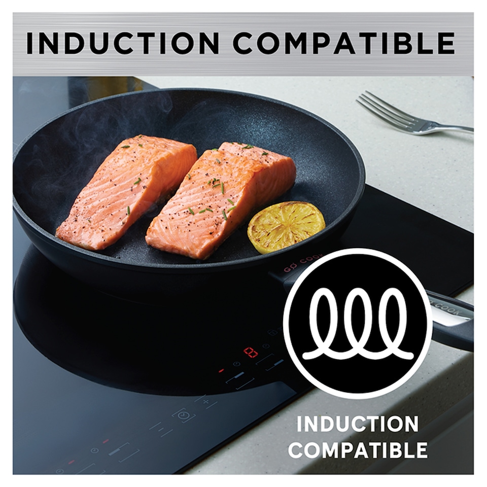 image 1 of Go Cook Heat Control Stirfry Pan 30Cm