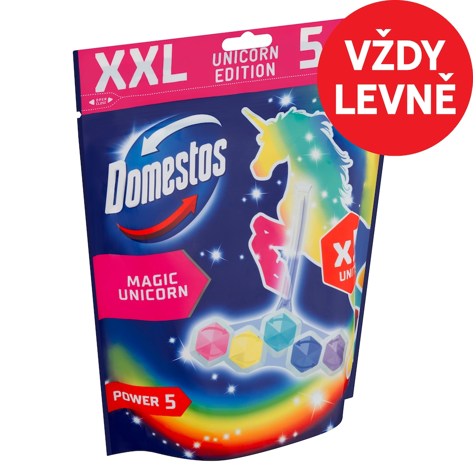 Obrázek 1 pro produkt Domestos Power 5 Unicorn WC blok 5 x 50g