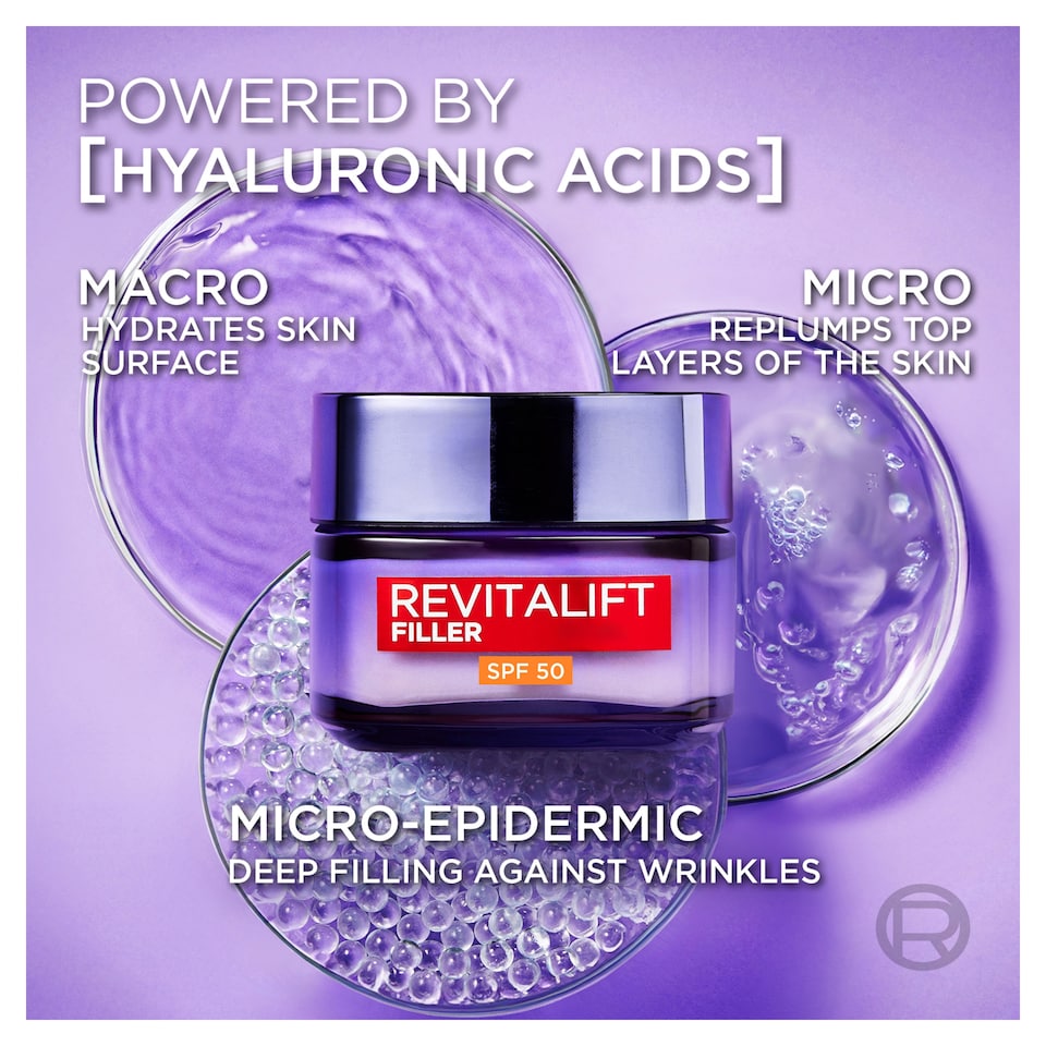 image 1 of L'Oreal Paris Revlft Filler Anti-Aging Cream SPF50 50Ml