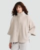image 1 of F&F Fleece Textured High Neck Pyjama Cape in Grey