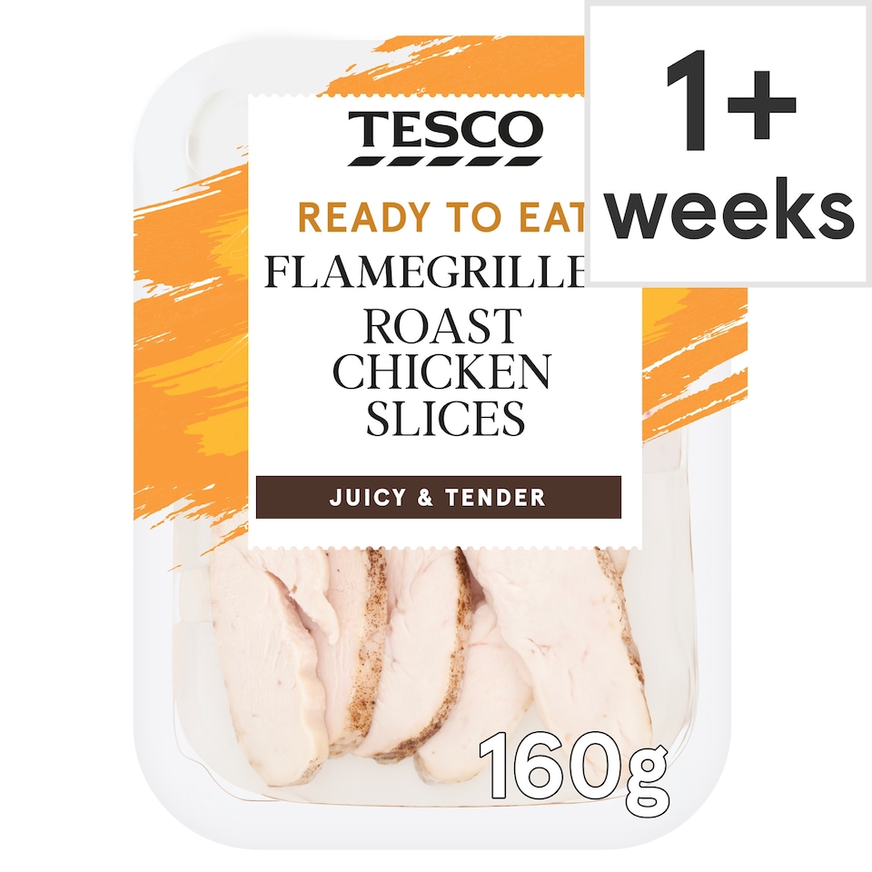 Tesco Flamegrilled Roast Chicken Slices 160g