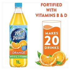 Miwadi No Added Sugar Orange Squash 1 Litre