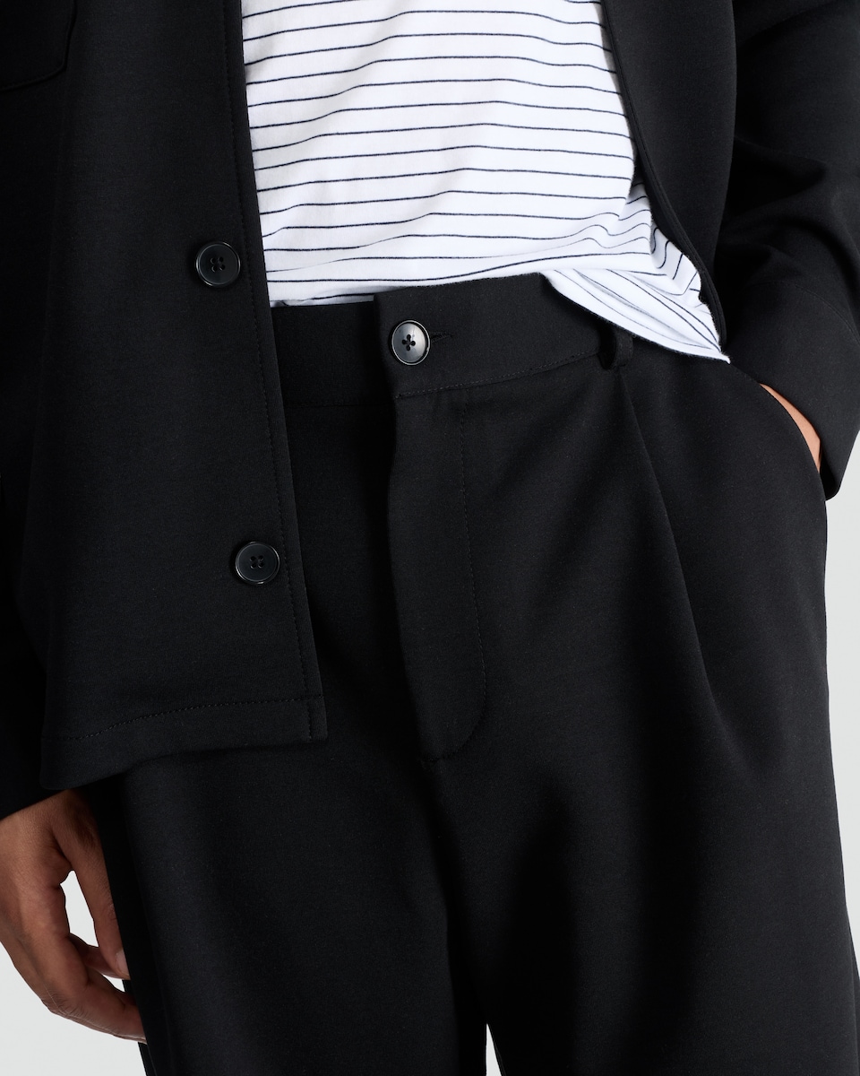 image 1 of The F&F Edit Cupro Co-ord Joggers in Black