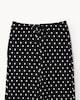image 6 of F&F Textured Polka Dot Wide Leg Trousers in Multi Black