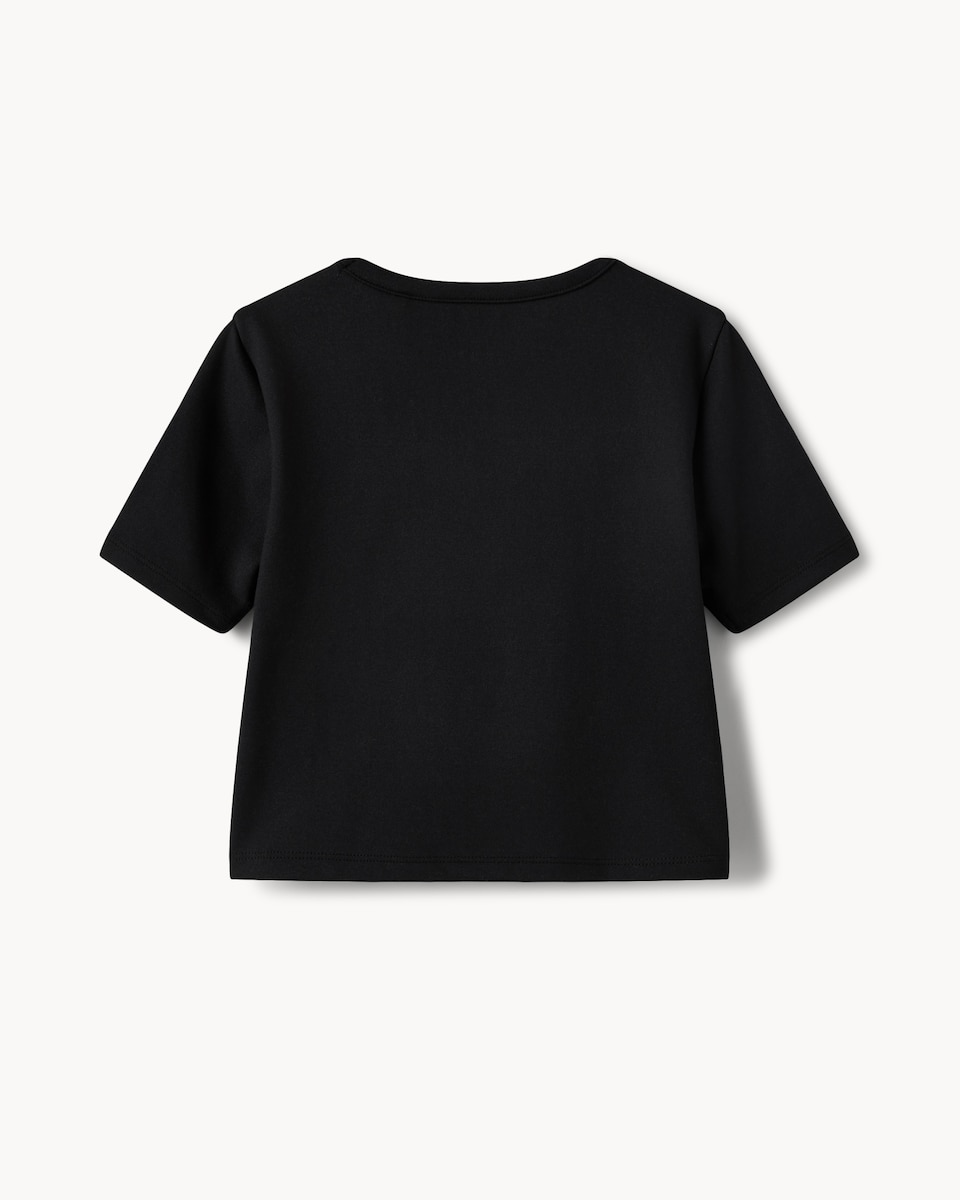 image 1 of F&F Active Girls Crop Top in Black
