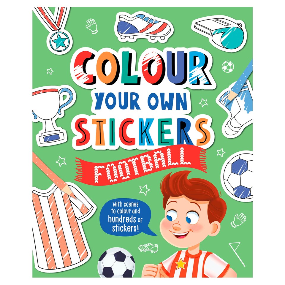 Colour Your Own Stickers Football Tesco Groceries