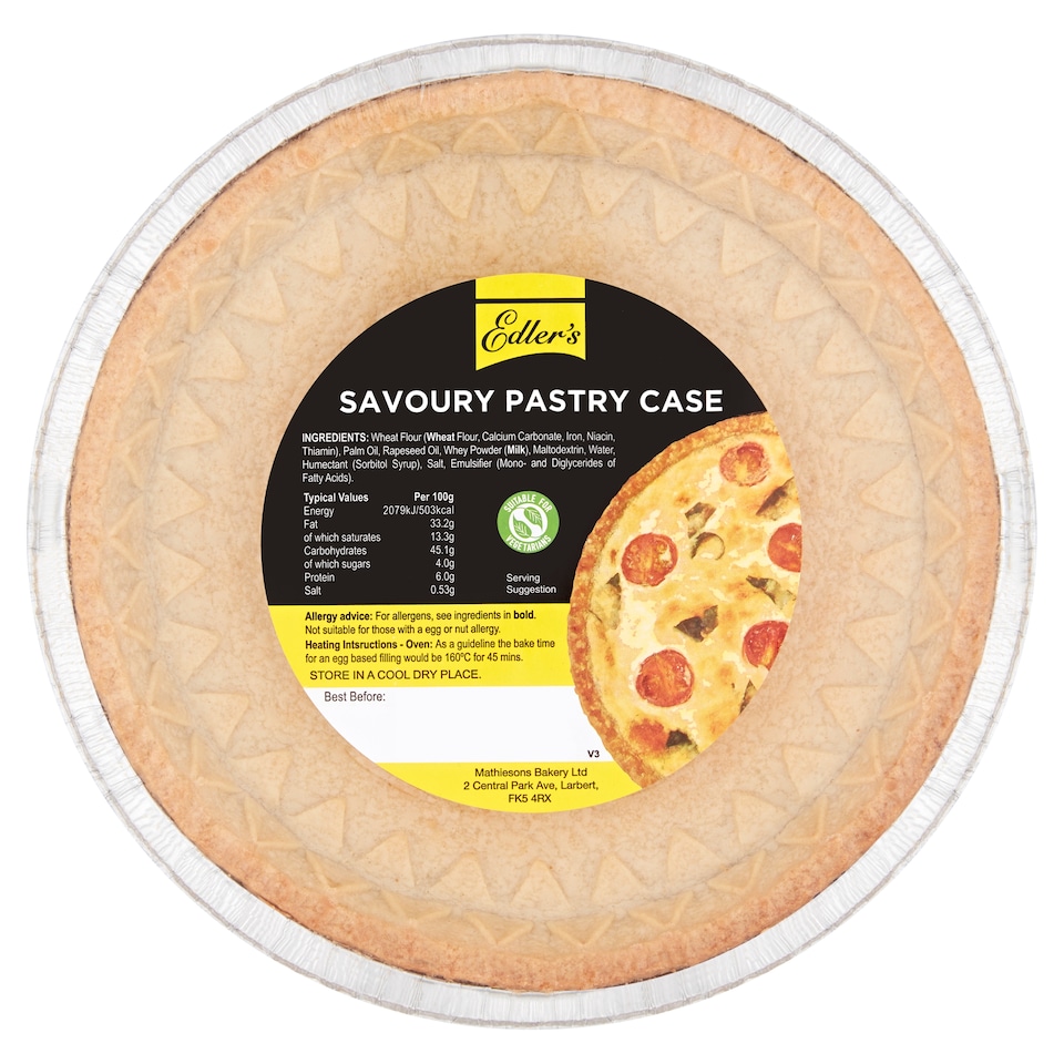 Edler's Savoury Pastry Case