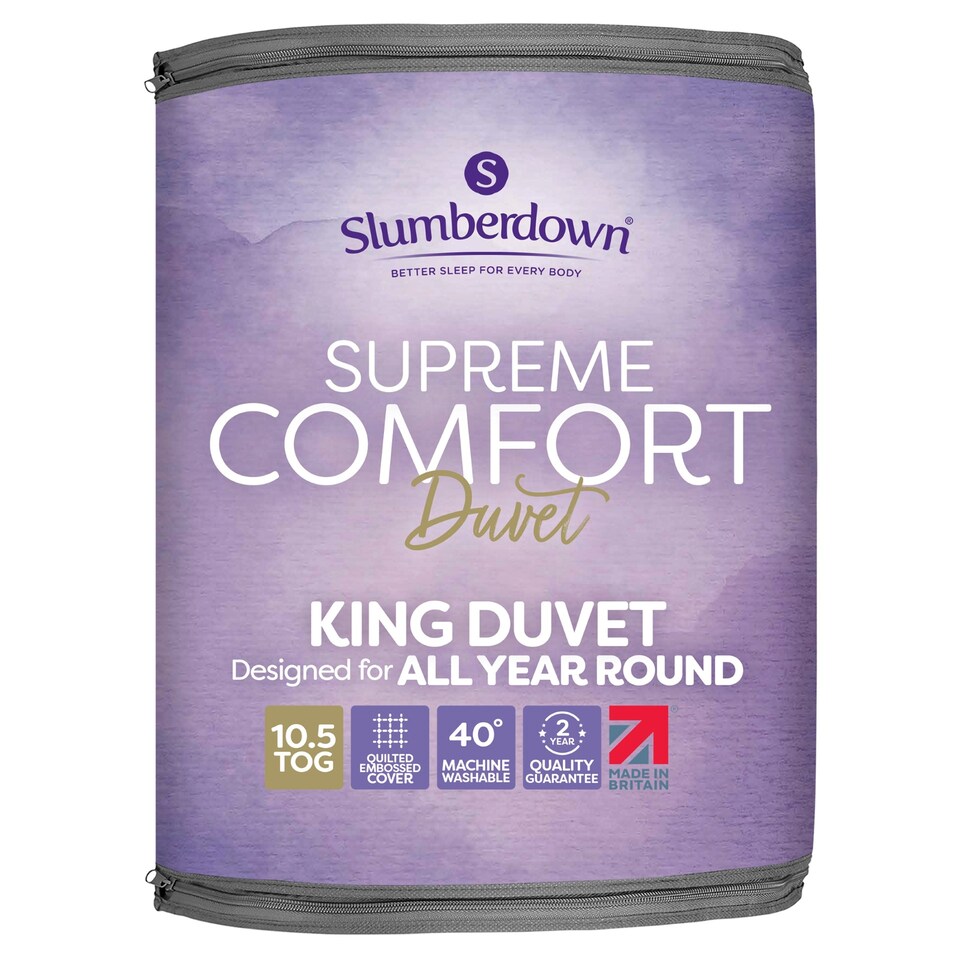 Slumberdown Supreme Comfort Embossed King Size Duvet