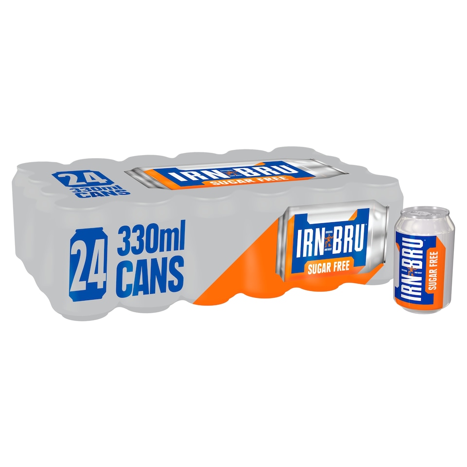 image 1 of Irn-Bru Sugar Free Cans 24 x 330ml
