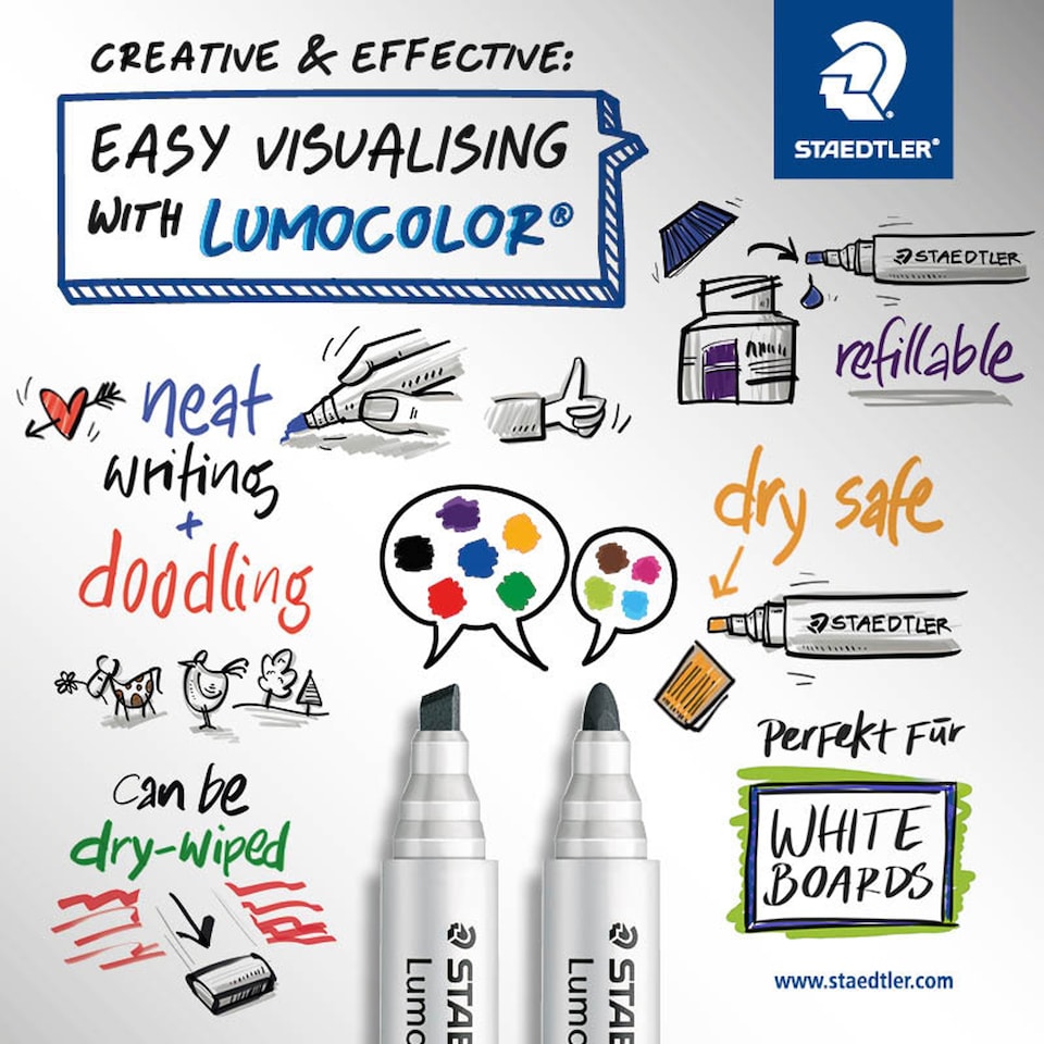 image 1 of Staedtler Whiteboard Markers 10pk