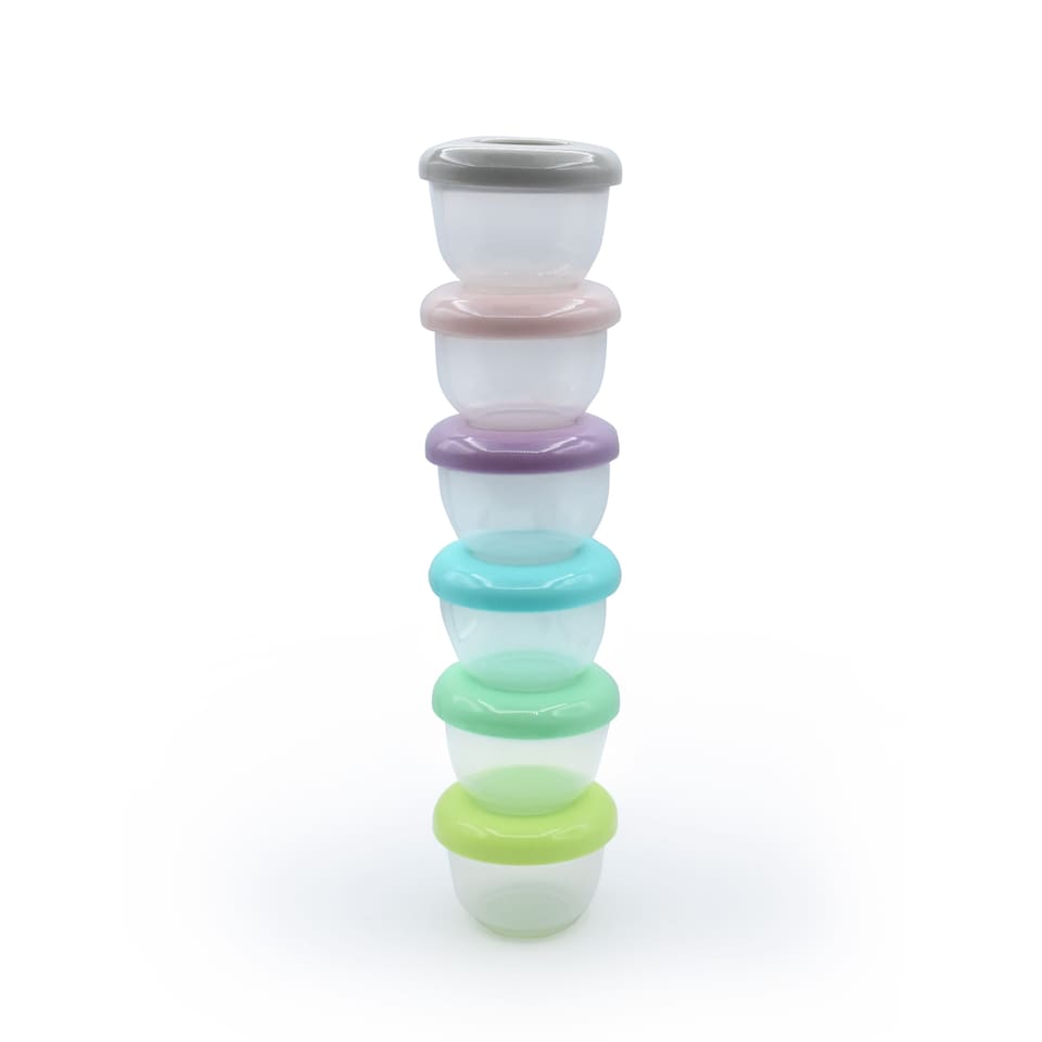 image 1 of Melii Nesting Food Storage Containers 6 Pack