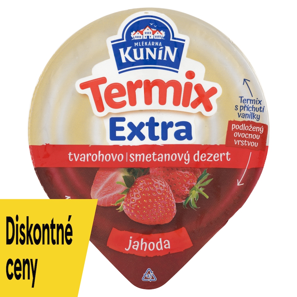 image 1 of Mlékárna Kunín Termix Extra Strawberry 130 g
