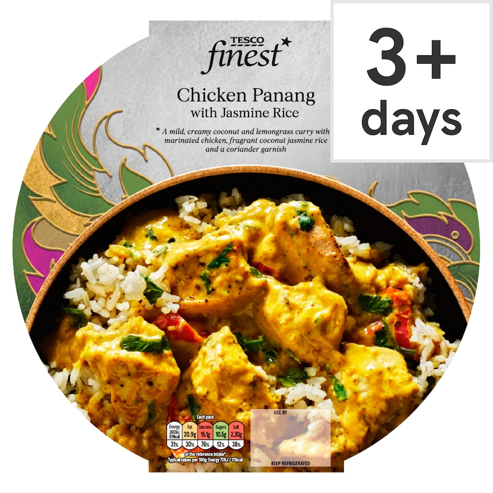 Tesco Finest Chicken Panang with Jasmine Rice 400g