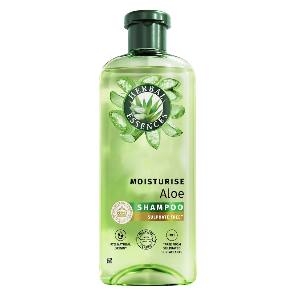 Šampon Herbal Essences Aloe Moisturise 350ml pro Hydrataci a Výživu Velmi Suchých vlasů