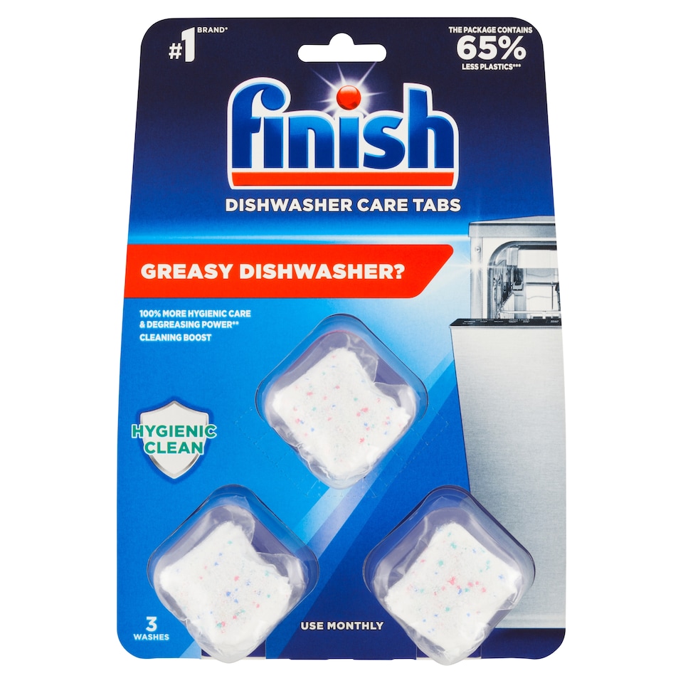 image 1 of Finish Dishwasher Care Tabs 3 x 17g (51g)