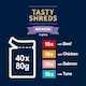 image 4 of Felix Tasty Shreds Cat Food Mixed Selection In Gravy 40X80g