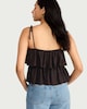 image 3 of F&F Tiered Lace Camisole in Brown