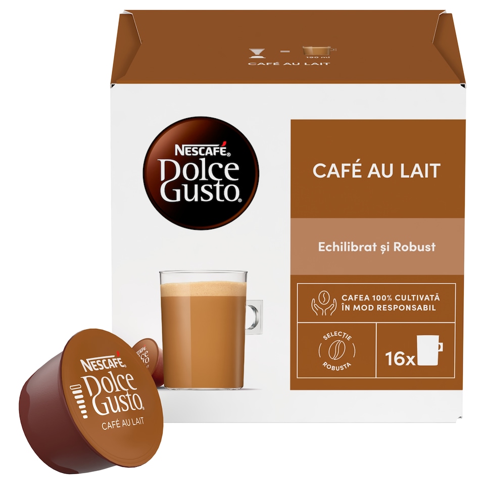image 1 of Nescafe Dolce Gusto Café Au Lait Coffee Pods x16 160g
